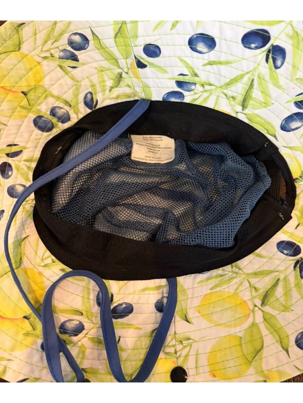 Seed & Sprout Lemon Grove Gardening Sun Hat Wide Brim Adjustable Ponytail - Picture 6 of 7